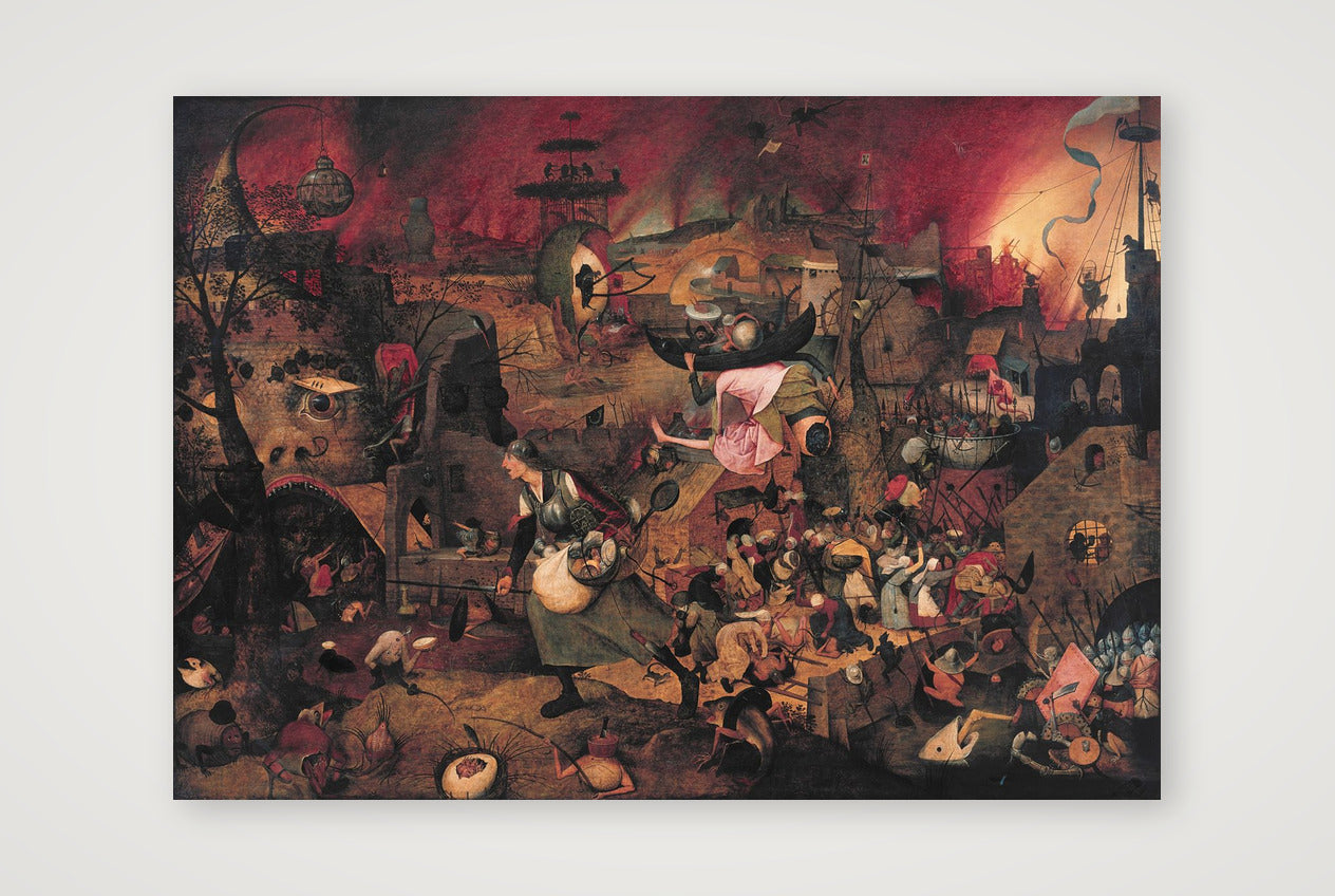  Pieter Bruegel: Die Tolle Grete, 1562 — 59×42cm, 23×17" Print only
