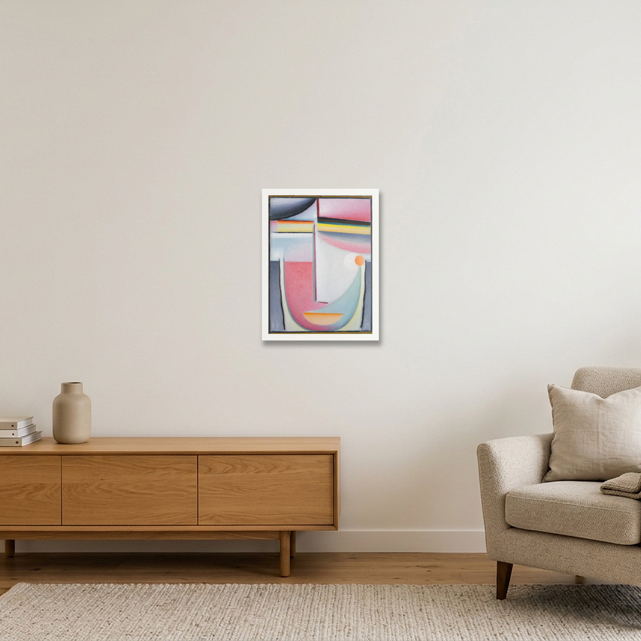 Alexej von Jawlensky: Abstract Head: Symphony in Pink, 1929 — 30×40cm, 12×16" White Frame