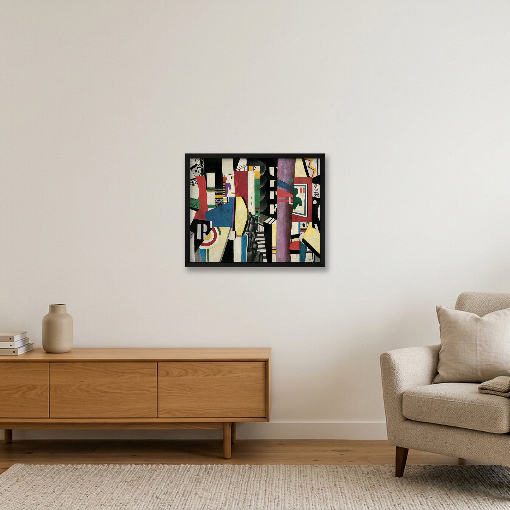 Fernand Léger: The City, 1919 — 50×40cm, 20×16" Black Frame