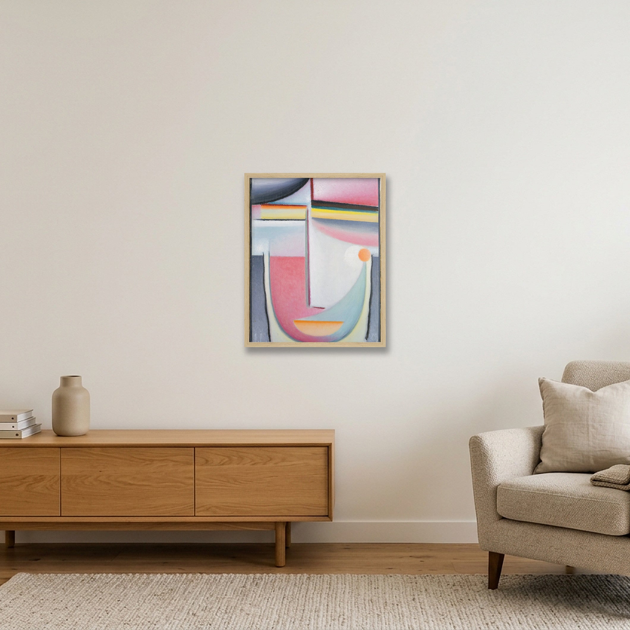 Alexej von Jawlensky: Abstract Head: Symphony in Pink, 1929 — 40×50cm, 16×20" Oak Frame