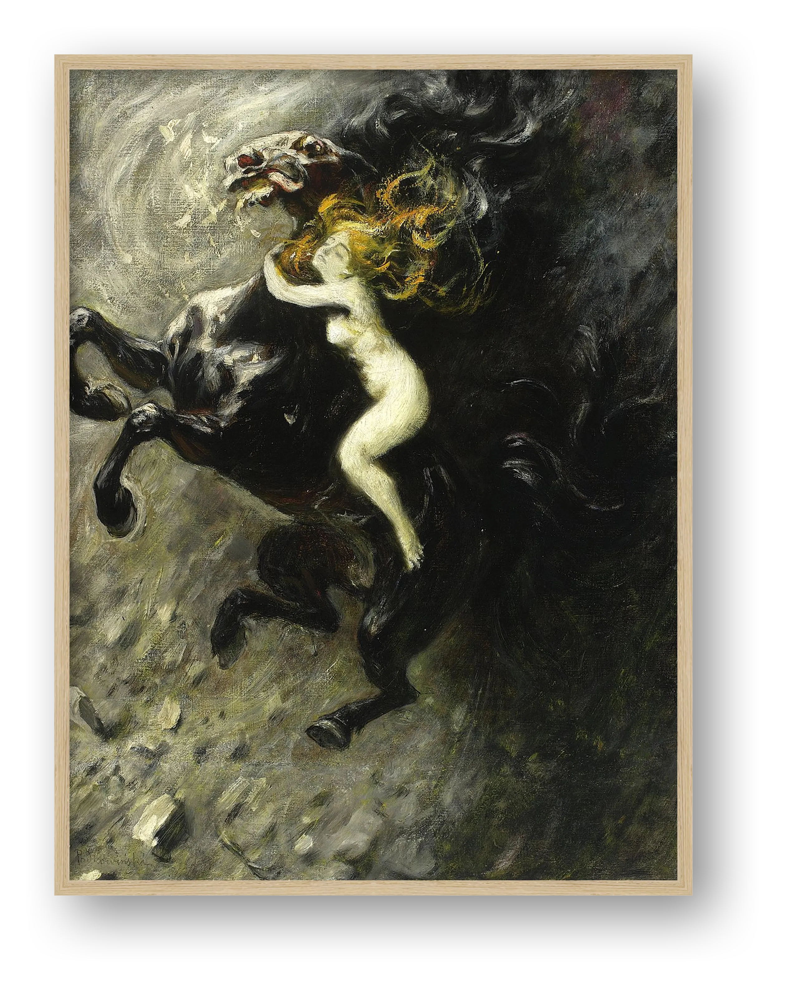 Władysław Podkowiński: Frenzy, 1893 — framed