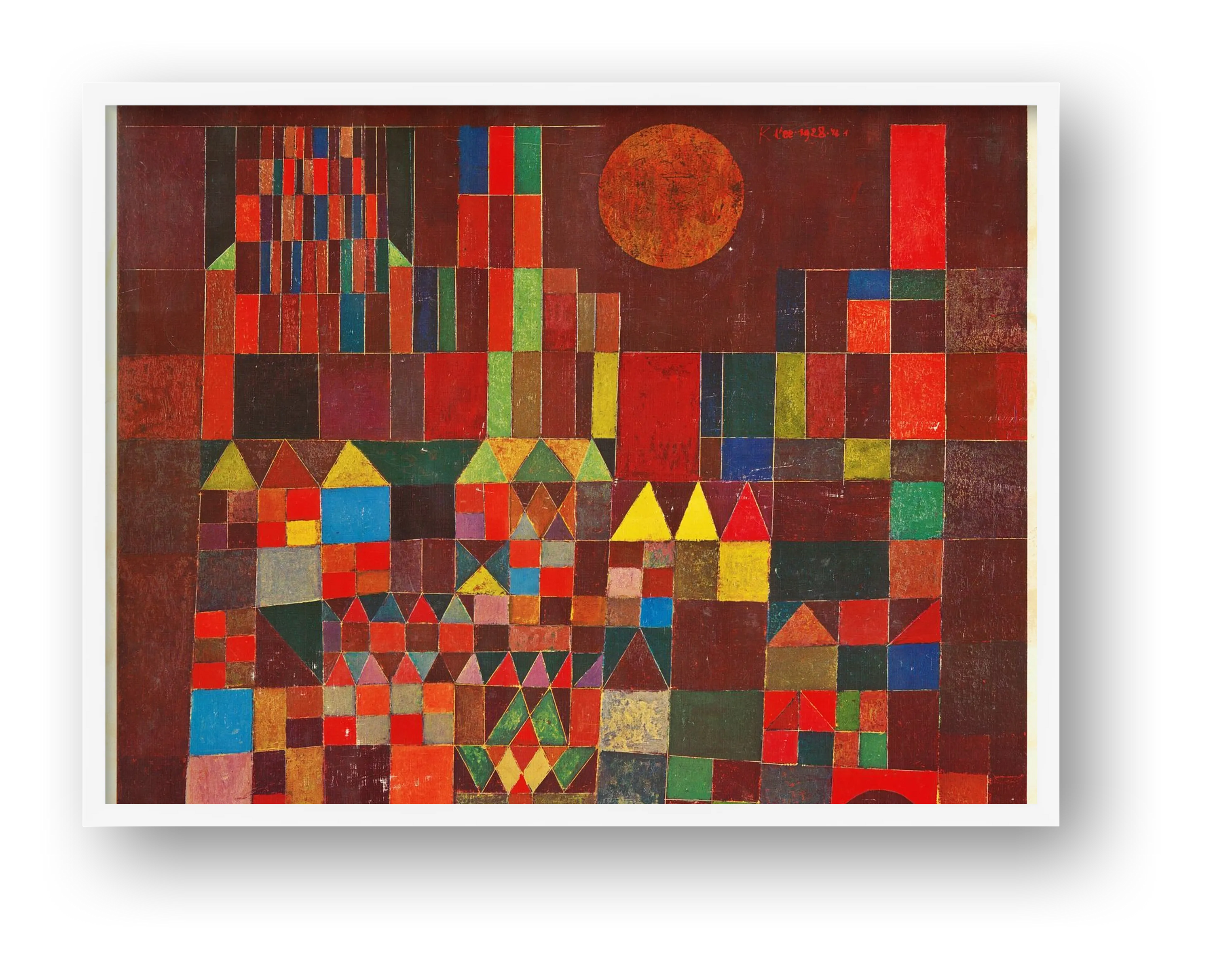 Paul Klee: Burg und Sonne, 1928 — framed