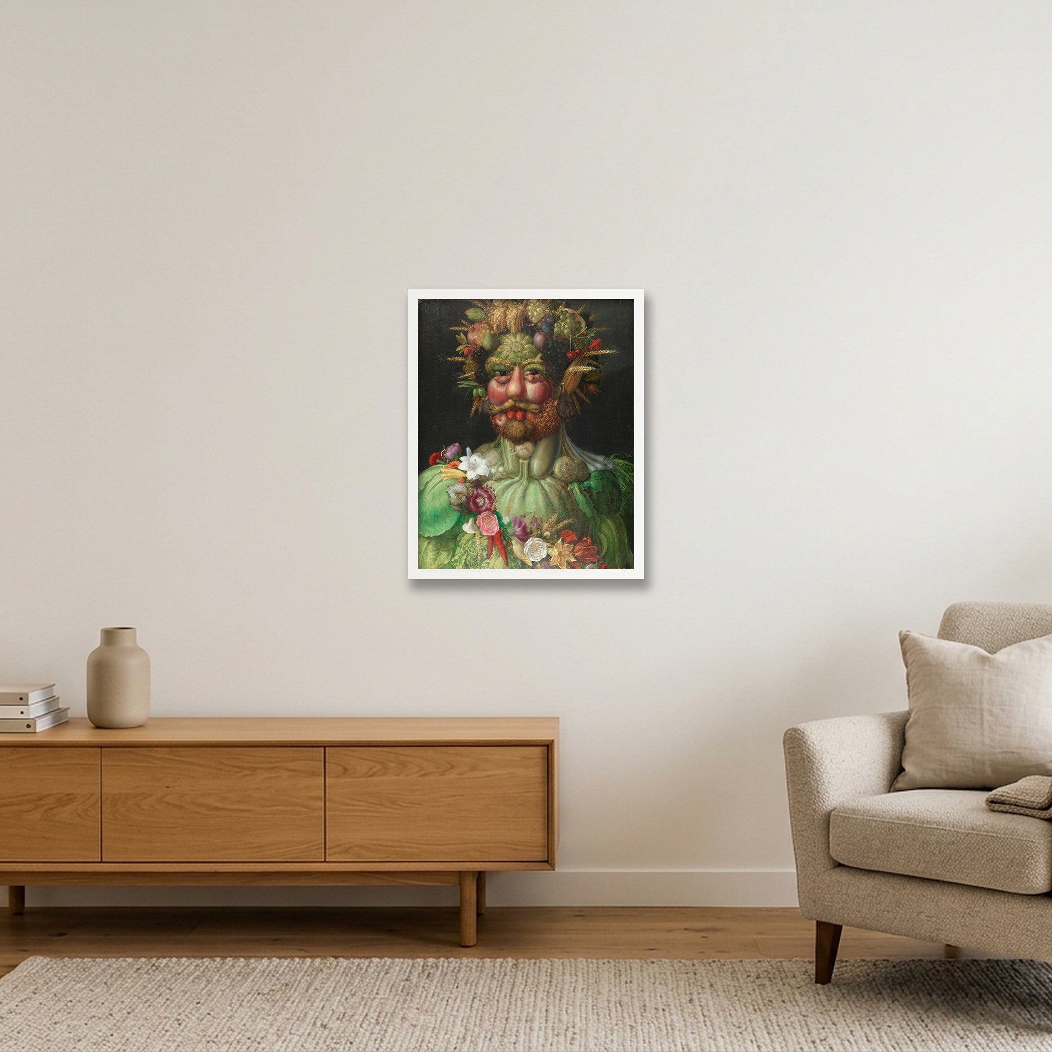 Giuseppe Arcimboldo: Vertumnus, 1591 — 40×50cm, 16×20" White Frame