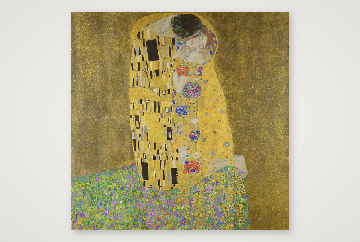 Gustav Klimt: Der Kuss, 1907/08 — 50×50cm, 20×20" Print only