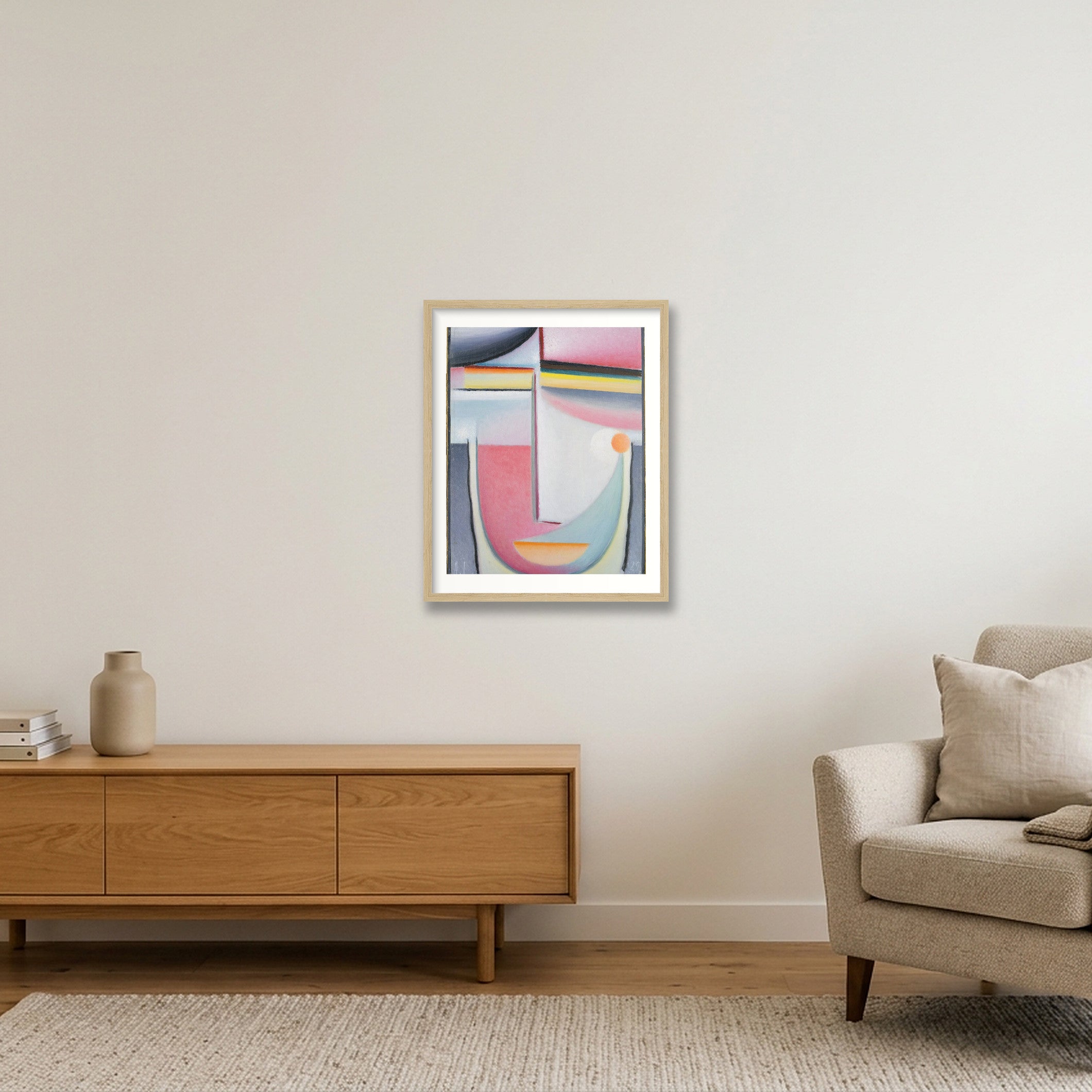 Alexej von Jawlensky: Abstract Head: Symphony in Pink, 1929 — 40×50cm, 16×20" Oak Frame