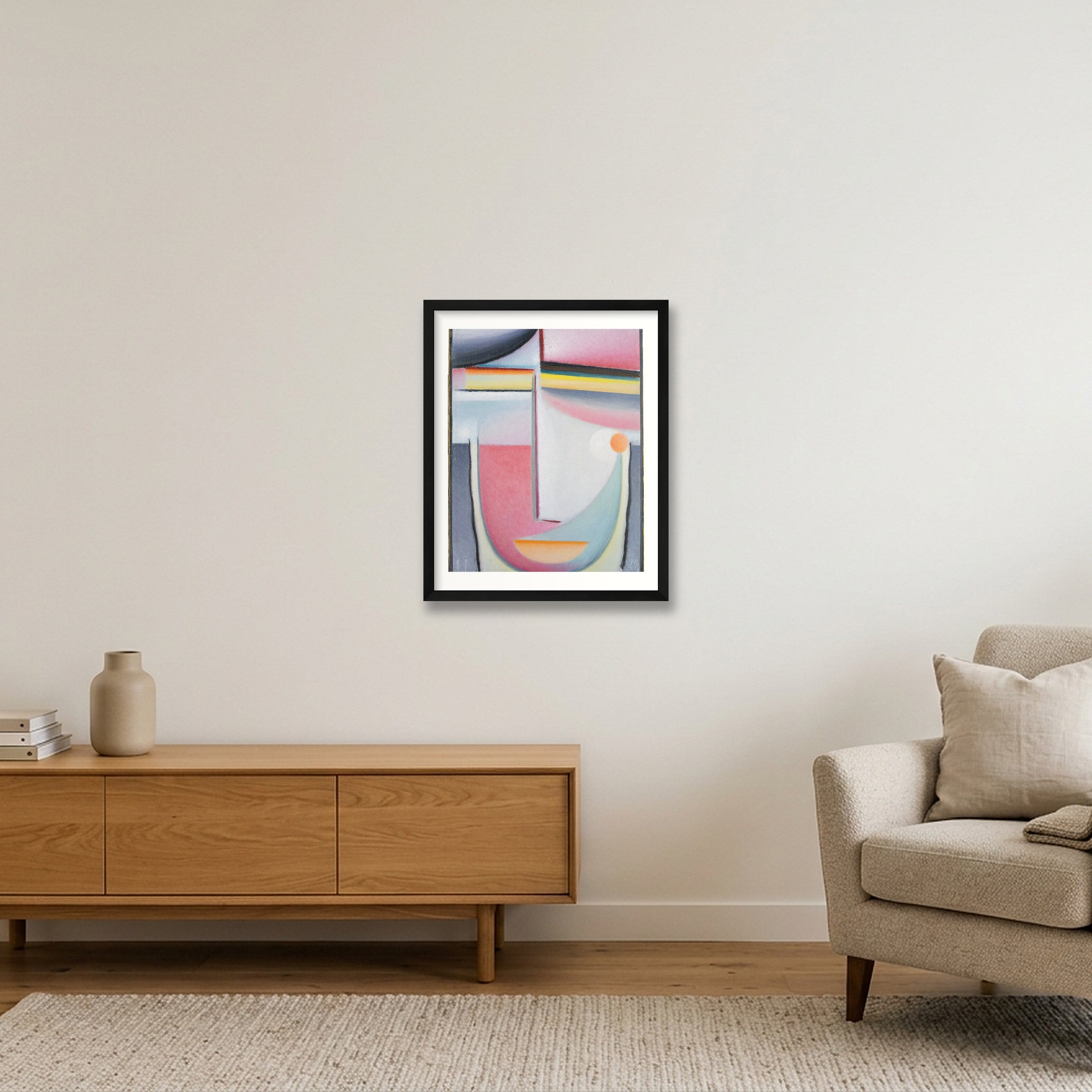 Alexej von Jawlensky: Abstract Head: Symphony in Pink, 1929 — 40×50cm, 16×20" Black Frame