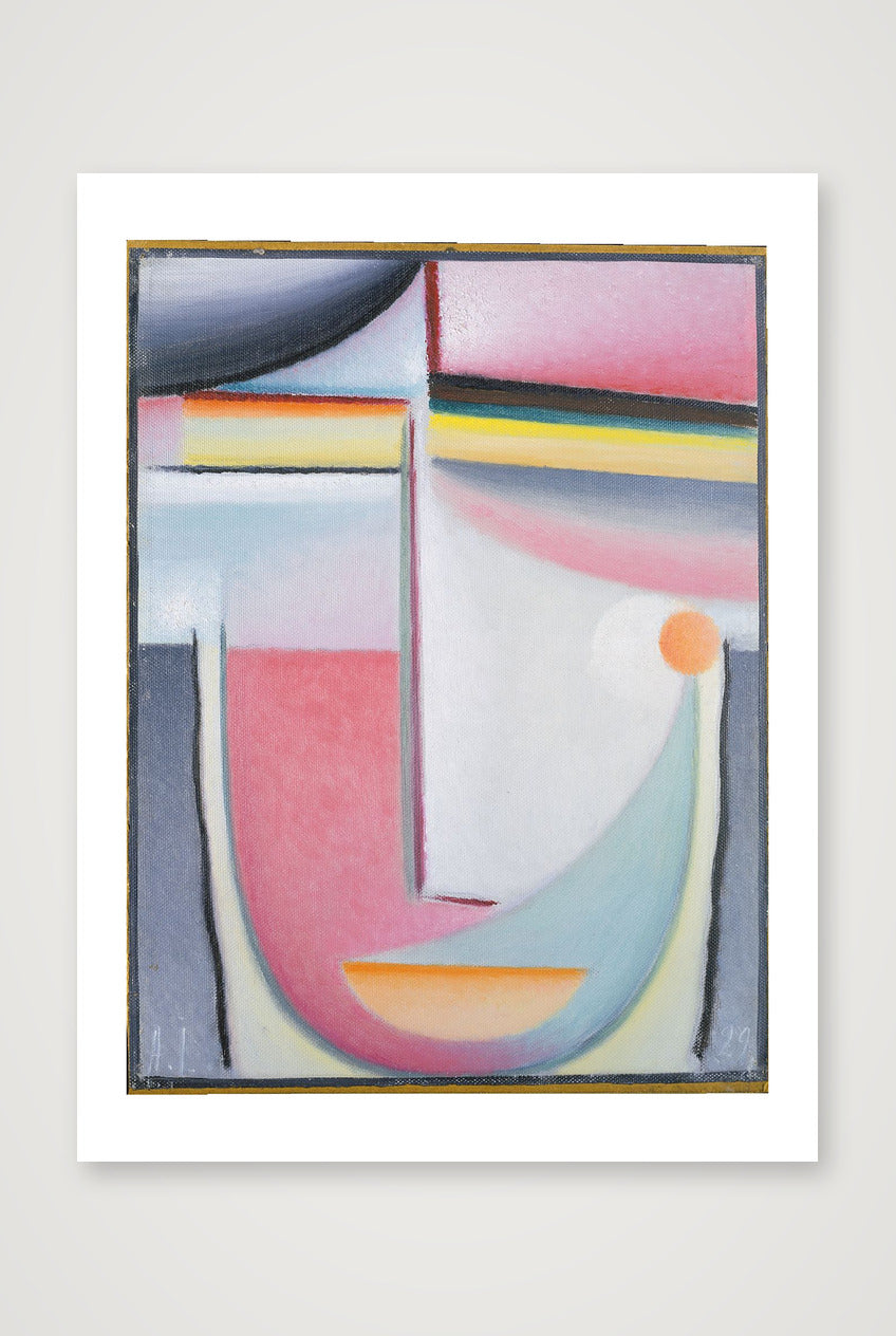 Alexej von Jawlensky: Abstract Head: Symphony in Pink, 1929 — 30×40cm, 12×16" Print only