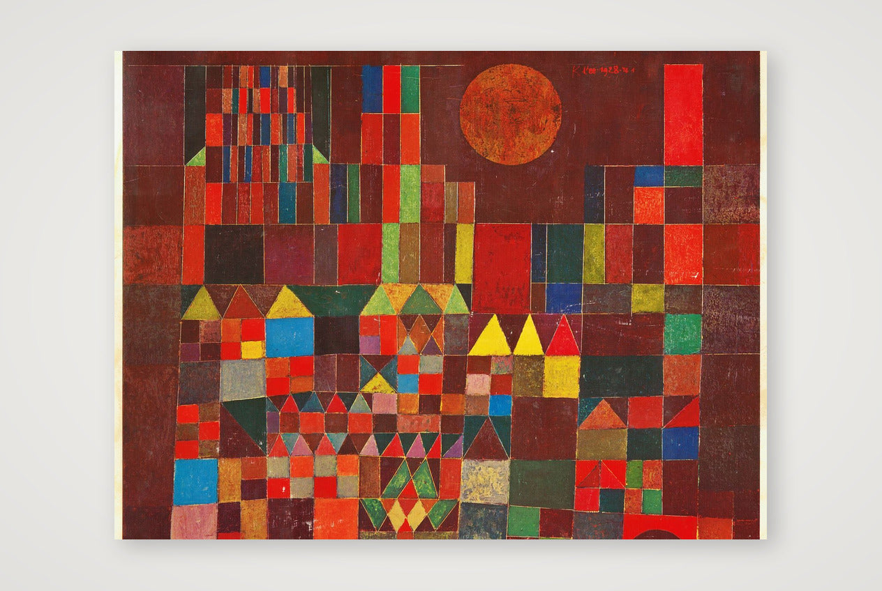 Paul Klee: Burg und Sonne, 1928 — 80×60cm, 31×24" Print only