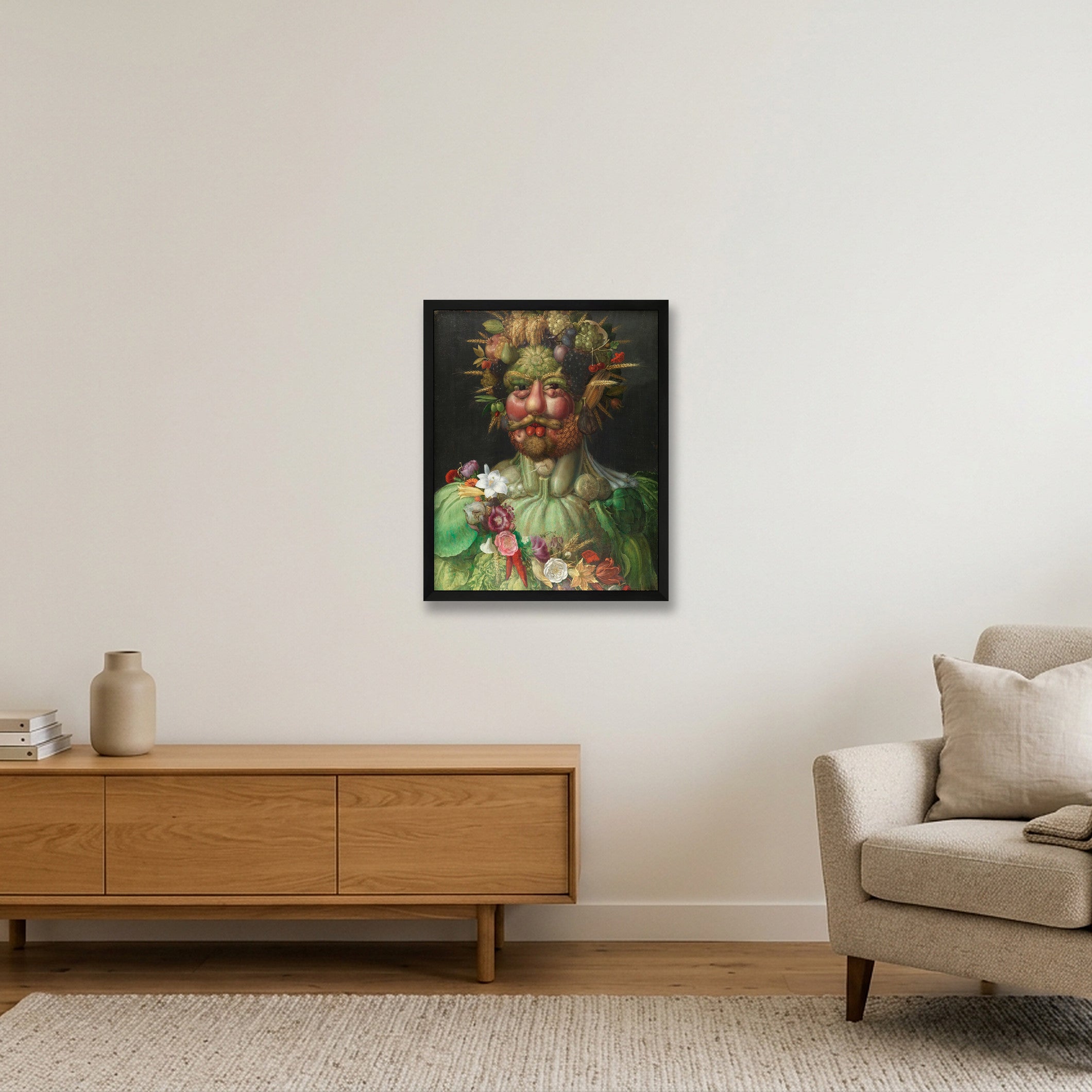 Giuseppe Arcimboldo: Vertumnus, 1591 — 40×50cm, 16×20" Black Frame