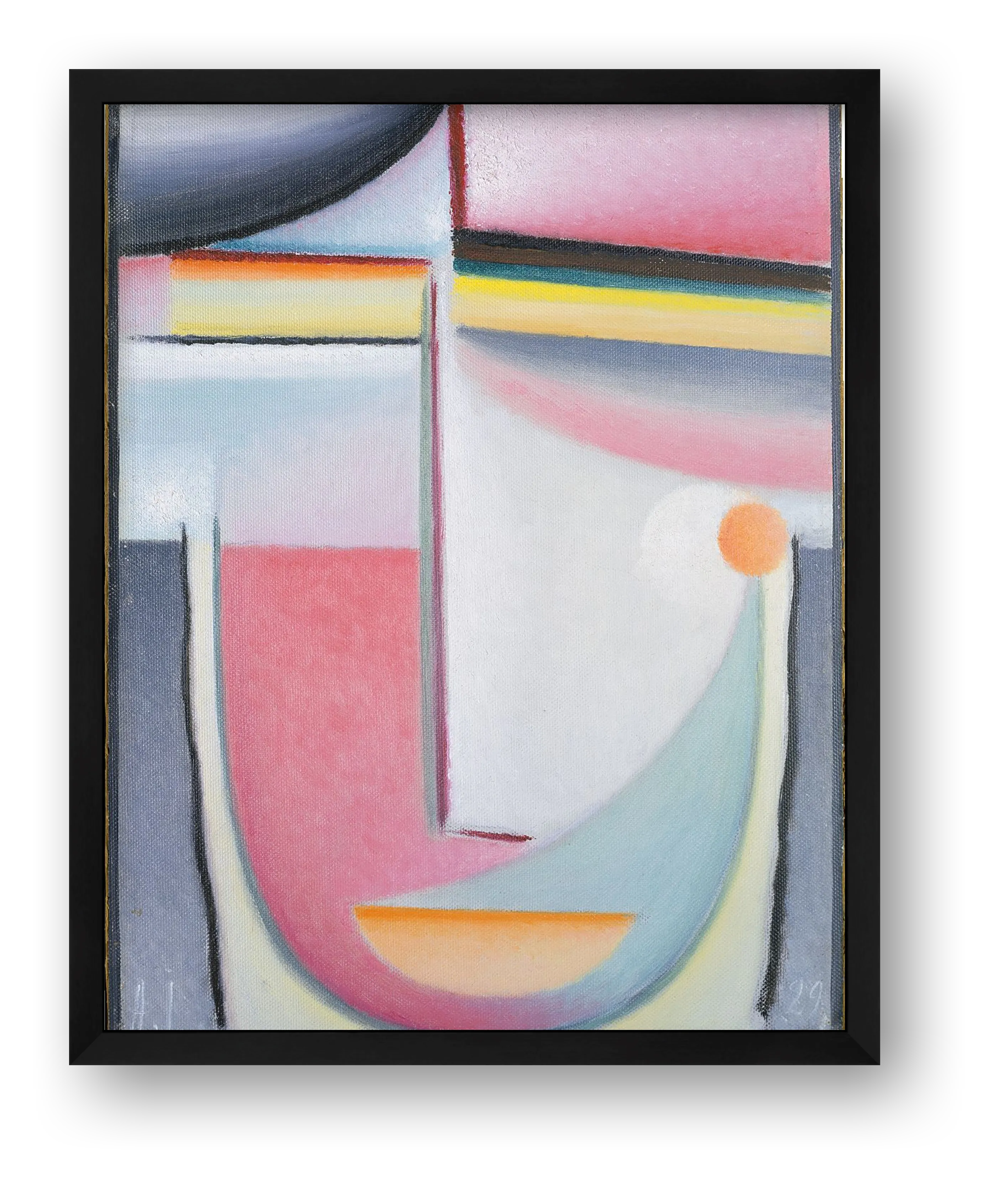 Alexej von Jawlensky: Abstract Head: Symphony in Pink, 1929 — framed