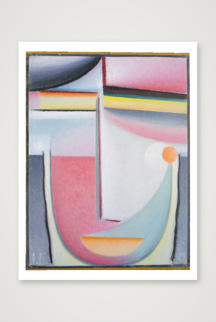Alexej von Jawlensky: Abstract Head: Symphony in Pink, 1929 — 60×80cm, 24×31" Print only