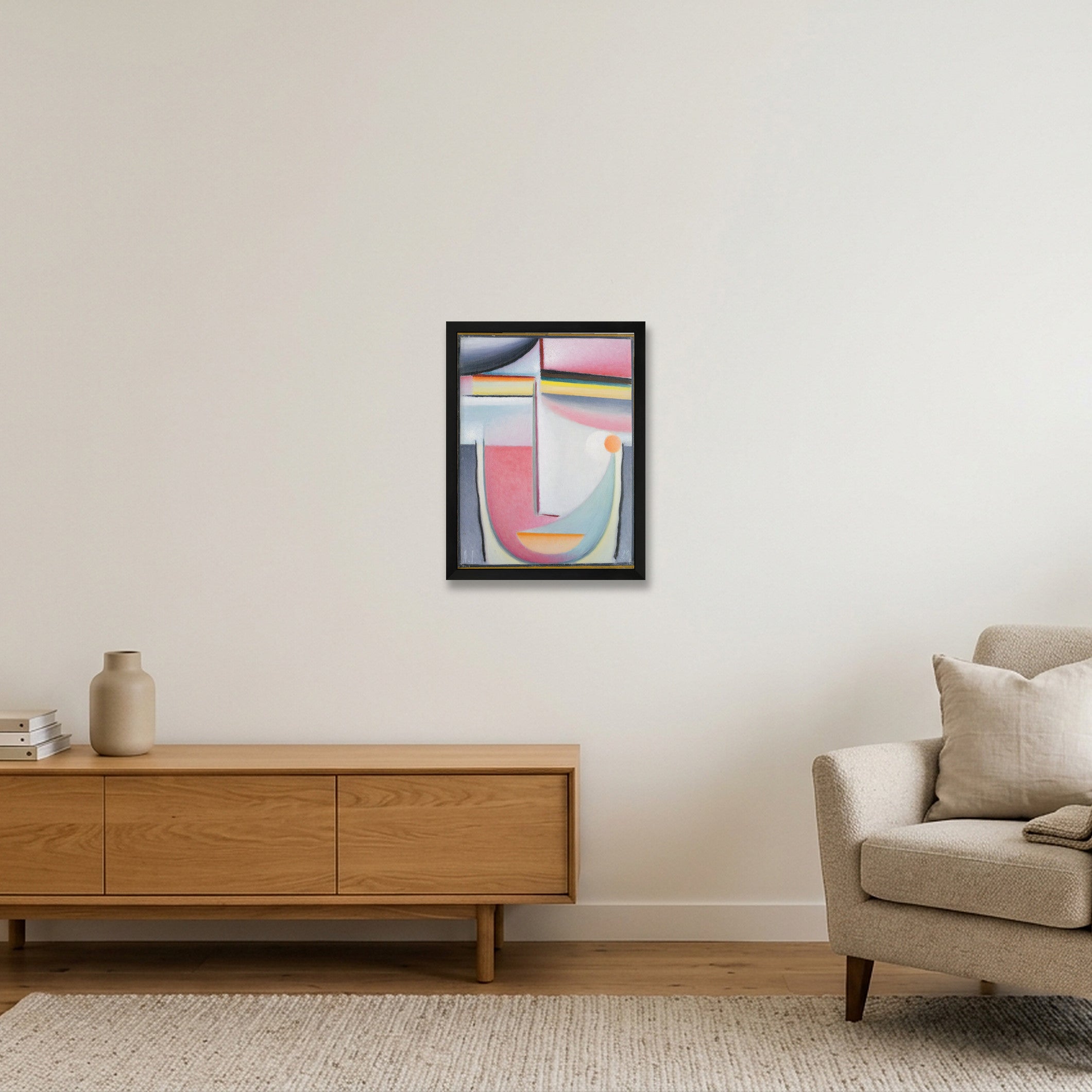 Alexej von Jawlensky: Abstract Head: Symphony in Pink, 1929 — 30×40cm, 12×16" Black Frame