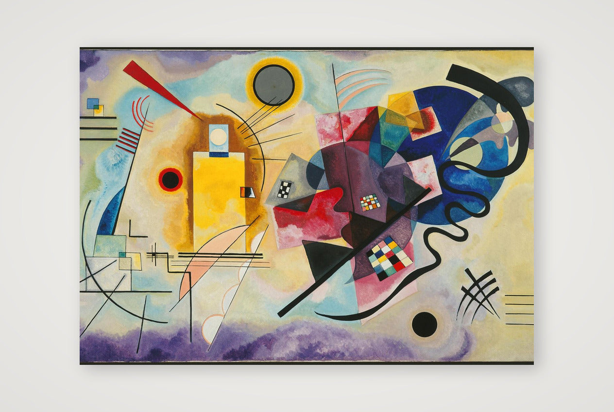 Vassily Kandinsky: Gelb-Rot-Blau, 1925 — 100×70cm, 39×28" Print only
