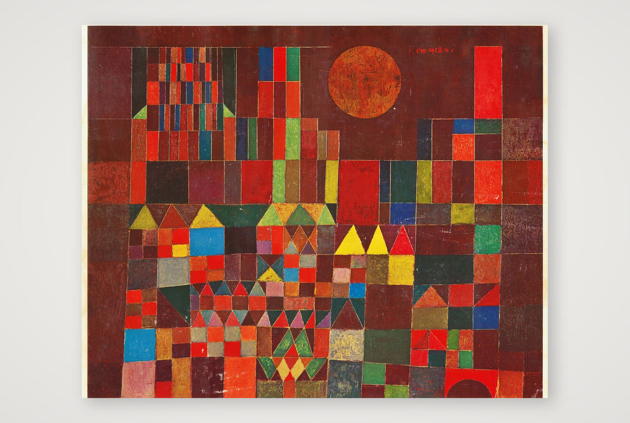 Paul Klee: Burg und Sonne, 1928 — 50×40cm, 20×16" Print only
