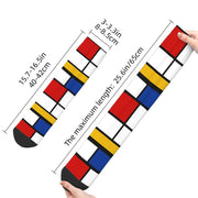 Mondrian trifft Marathon: Unisex-Sportsocken im Kunst-Design