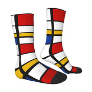 Mondrian trifft Marathon: Unisex-Sportsocken im Kunst-Design