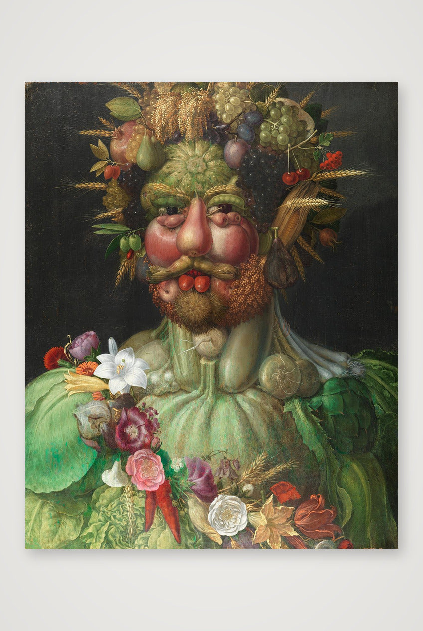 Giuseppe Arcimboldo: Vertumnus, 1591 — 40×50cm, 16×20" Print only