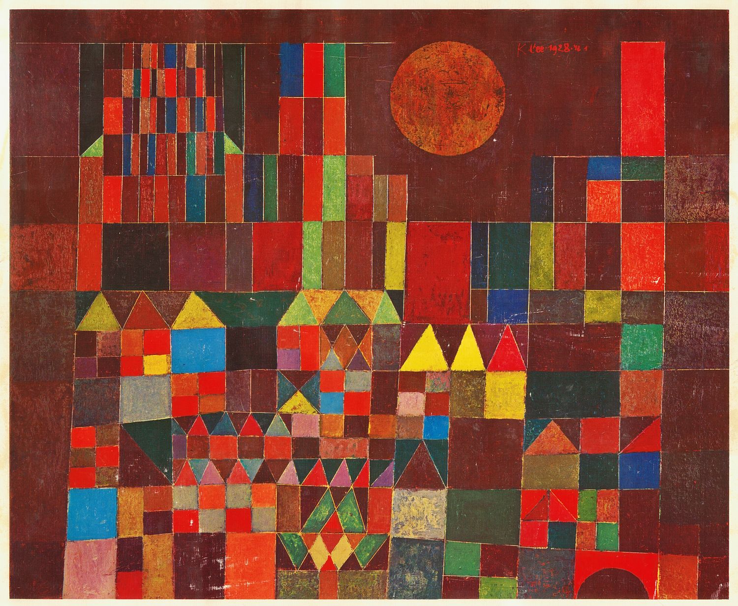 Paul Klee: Burg und Sonne, 1928