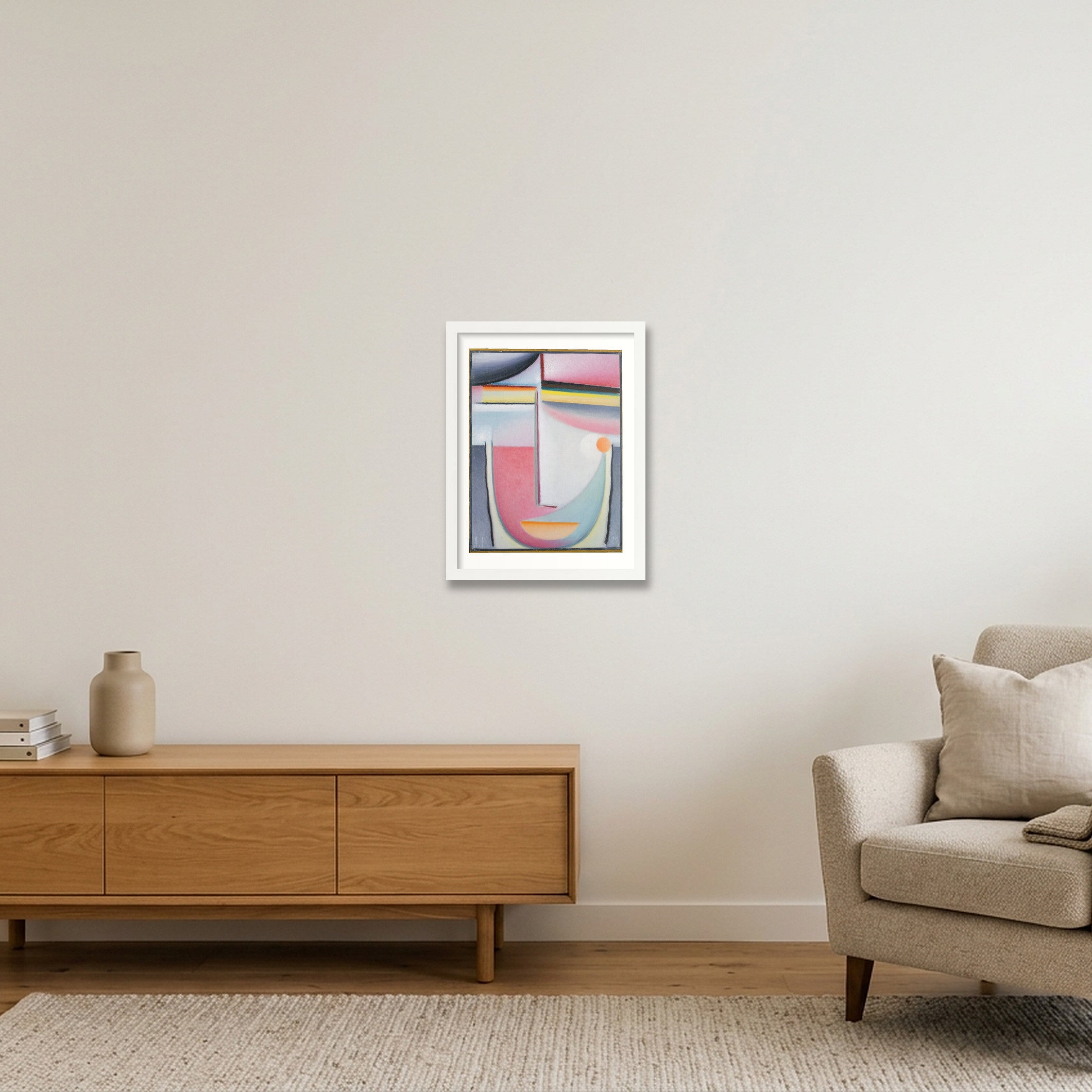 Alexej von Jawlensky: Abstract Head: Symphony in Pink, 1929 — 30×40cm, 12×16" White Frame
