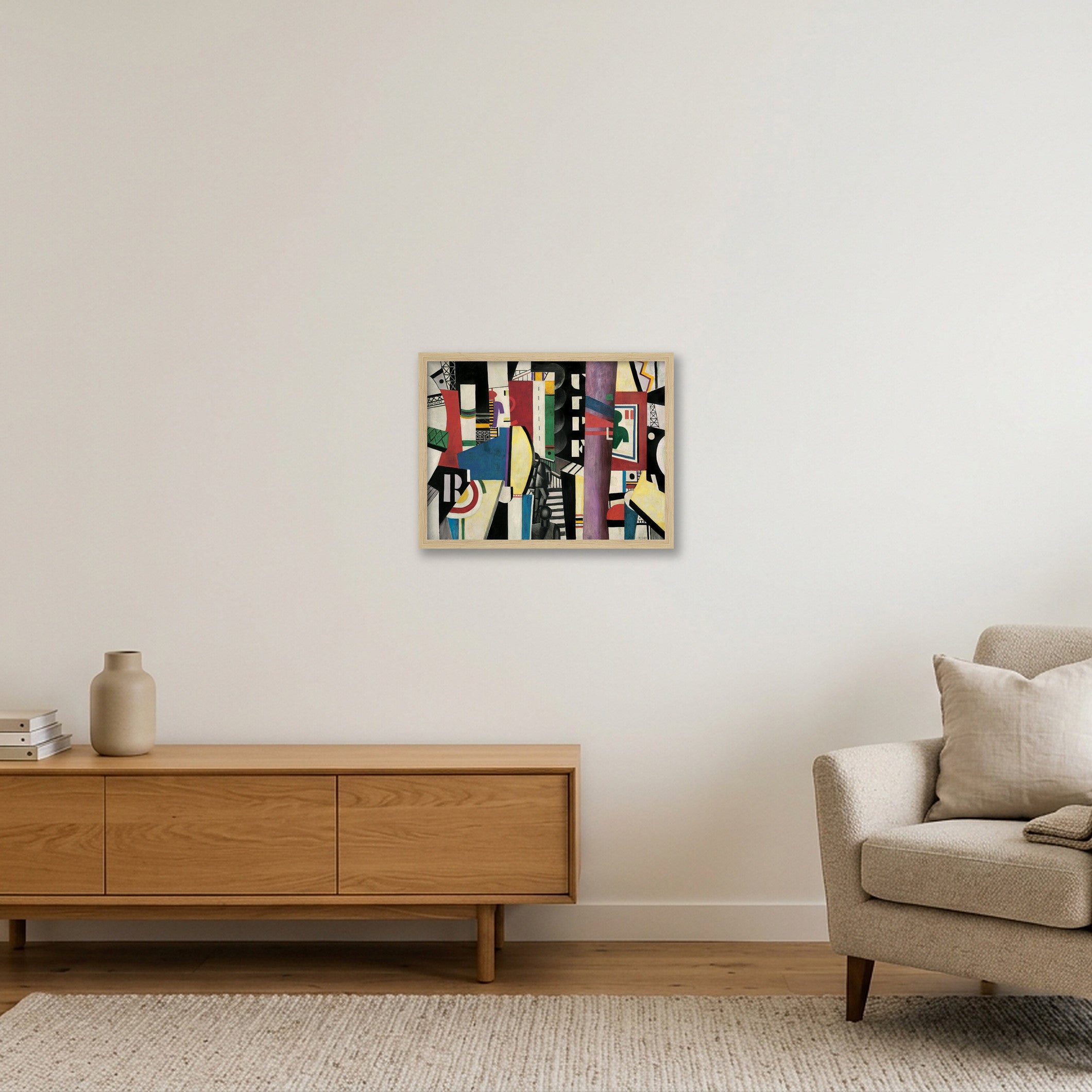 Fernand Léger: The City, 1919 — 40×30cm, 16×12" Oak Frame