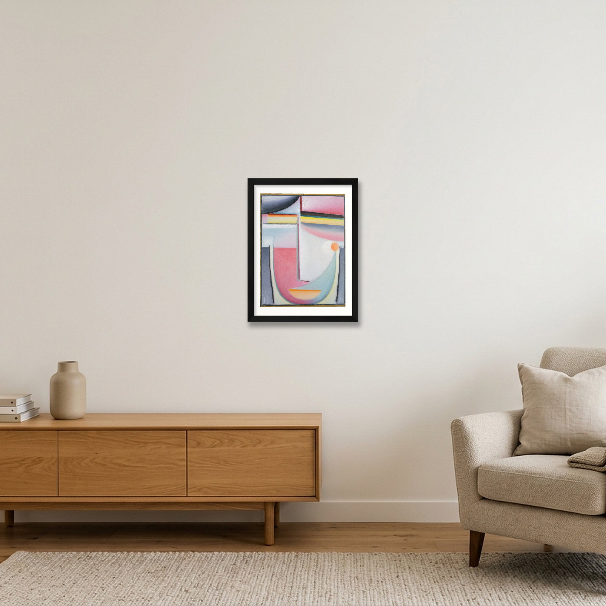 Alexej von Jawlensky: Abstract Head: Symphony in Pink, 1929 — 30×40cm, 12×16" Black Frame