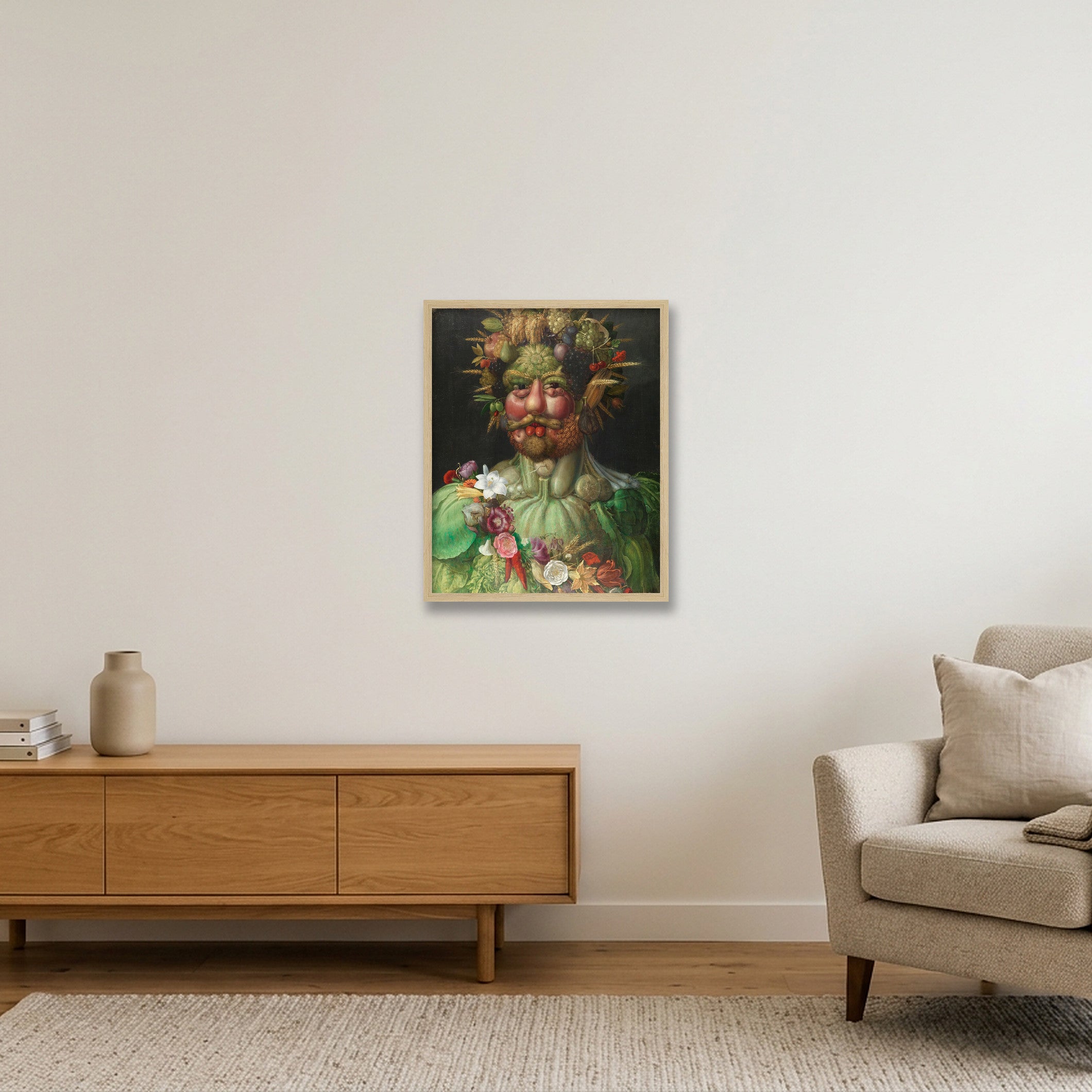 Giuseppe Arcimboldo: Vertumnus, 1591 — 40×50cm, 16×20" Oak Frame