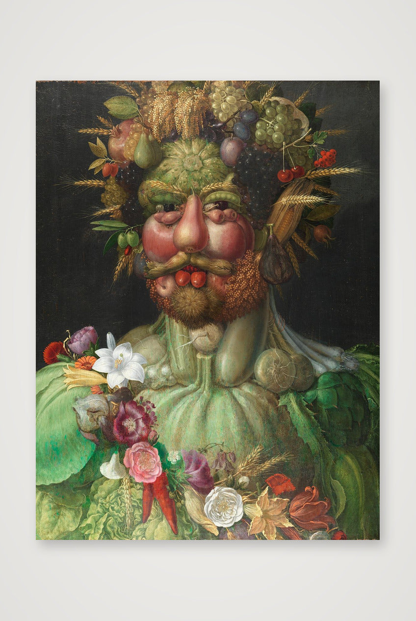 Giuseppe Arcimboldo: Vertumnus, 1591 — 60×80cm, 24×31" Print only