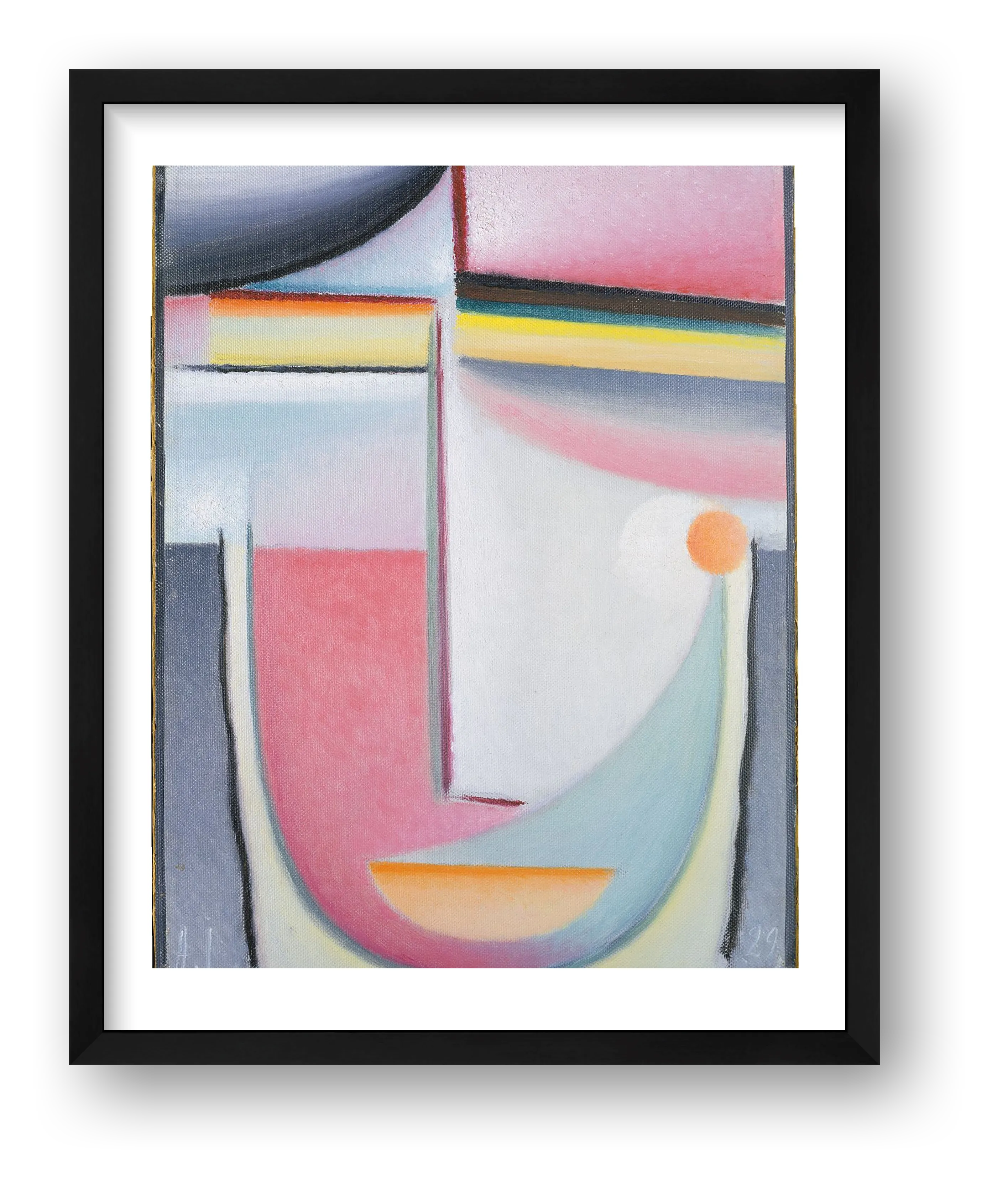 Alexej von Jawlensky: Abstract Head: Symphony in Pink, 1929 — framed