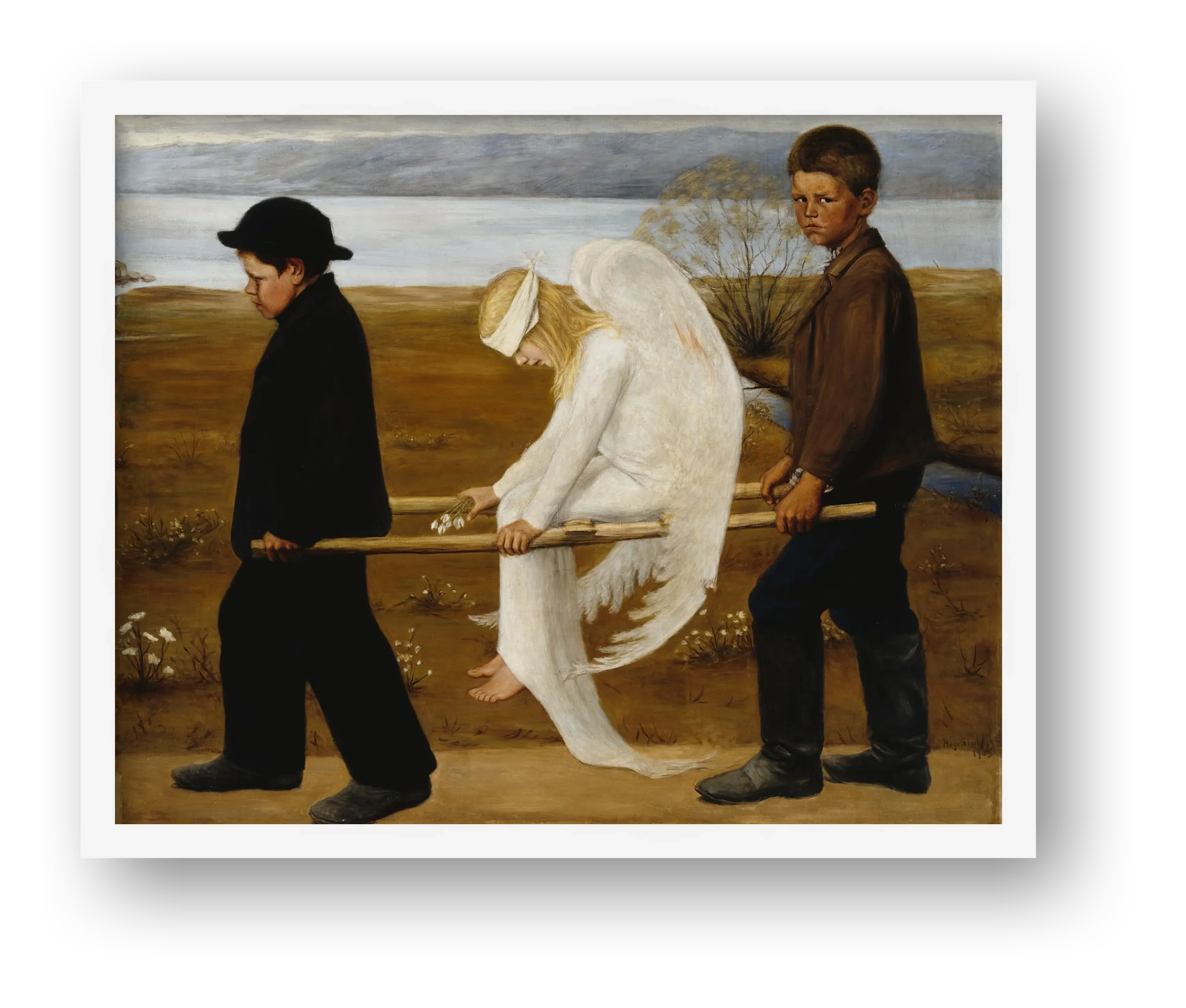 Hugo Simberg: Der verwundete Engel, 1903 — framed