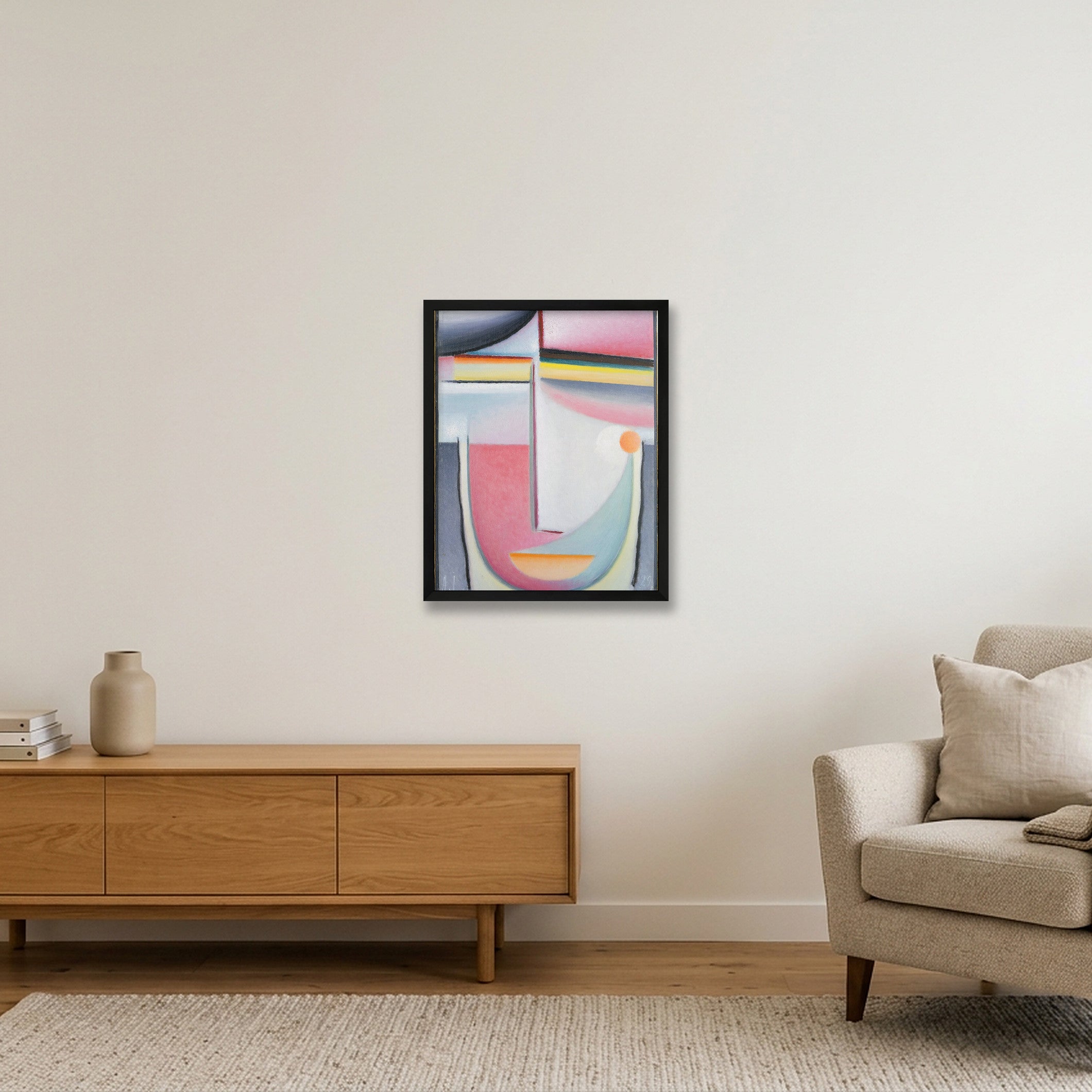 Alexej von Jawlensky: Abstract Head: Symphony in Pink, 1929 — 40×50cm, 16×20" Black Frame